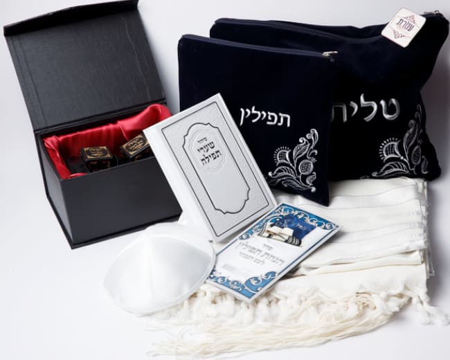 סט תפילין לבר מצווה - ערכת בר מצווה דגם מזבח הנחושת
